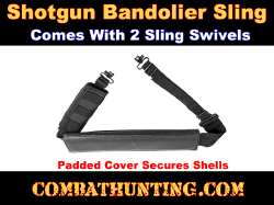 Shotgun Sling 15 Round Shot Shell Bandolier Two Point Sling